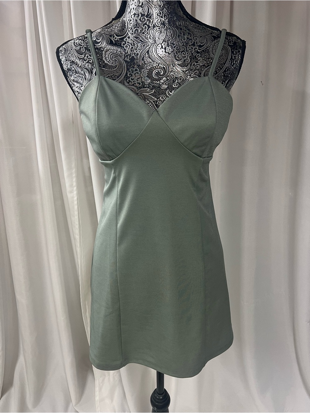 Kendall & Kylie sage green bustier mini dress-NWT